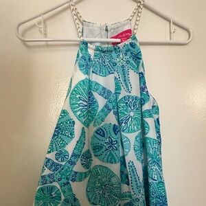 Lilly Pulitzer For Target Halter Top. XS. Tropical. Sea Urchin.
